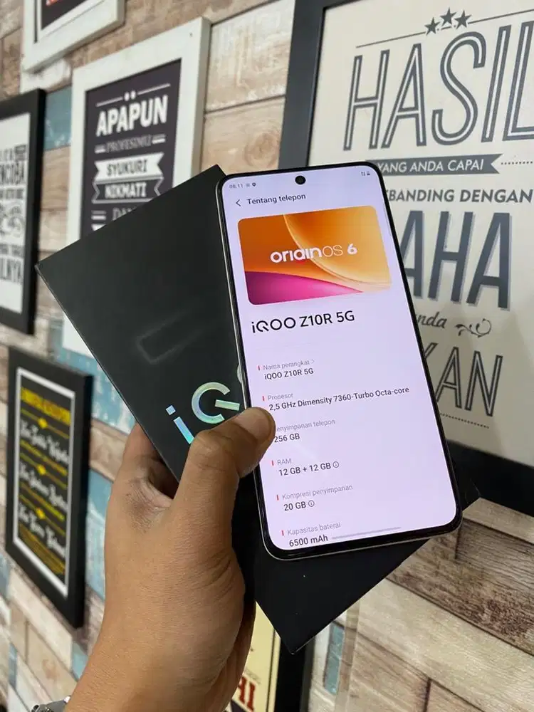iqoo z10r 12/256 resmi garansi panjang