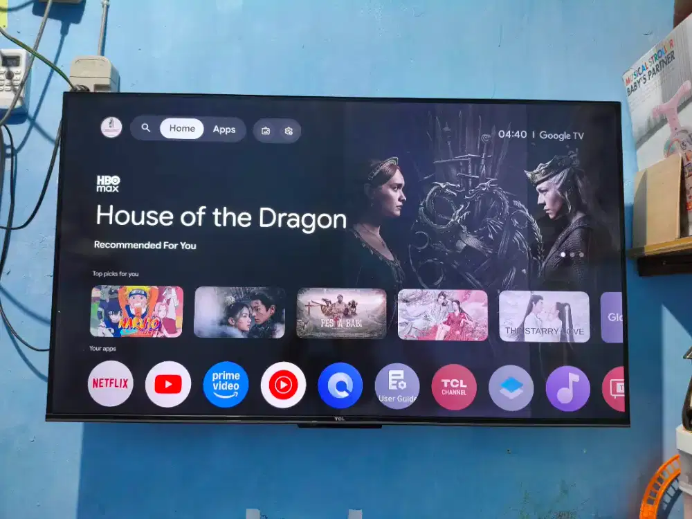 Jual apa adanya Google TV TCL 43 inc