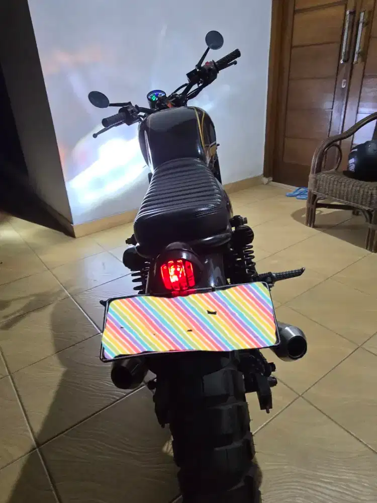 Ninja 250 cc custom scrambler. Th 2011. Pajak off 2018