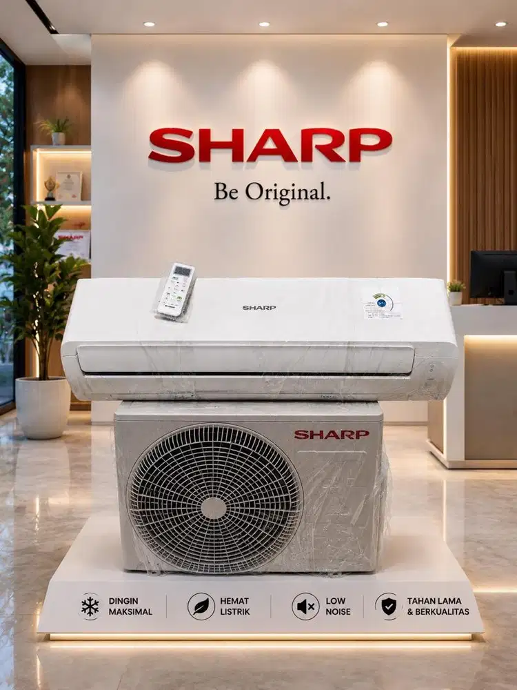 AC Sharp 1 PK Low Watt R32 Like New Ex Kantor 5 Bulan Pakai