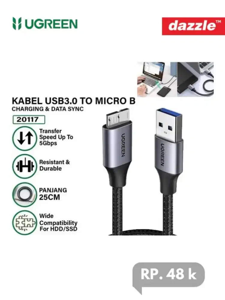 Kabel USB 3.0 to micro B UGREEN