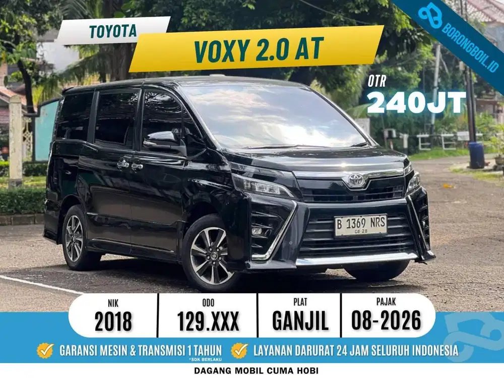 TOYOTA VOXY 2.0 AT 2018 FULLSET HITAM RECORD SERVICE
