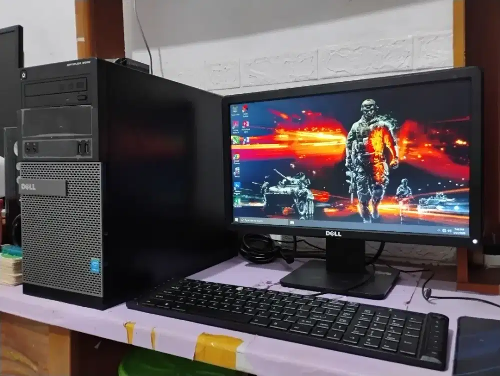 Pc gaming Roblox / intel gen4 + ram 8gb + monitor 19 inch Dell
