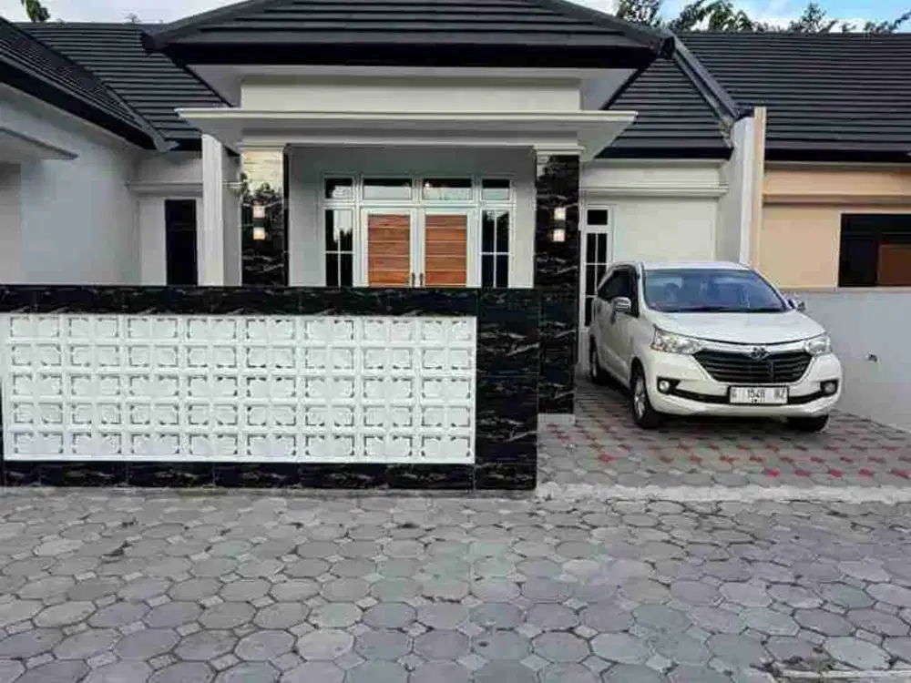 RUMAH BARU CANTIK PUTIH LIMASAN MODERN DALAM CLUSTER 10 UNIT DI POTORONO BANGUNTAPAN