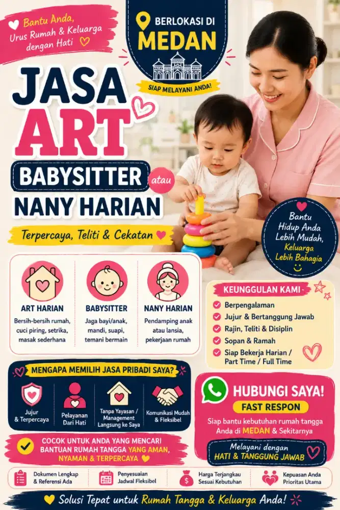 Jasa ART dan babysitter harian