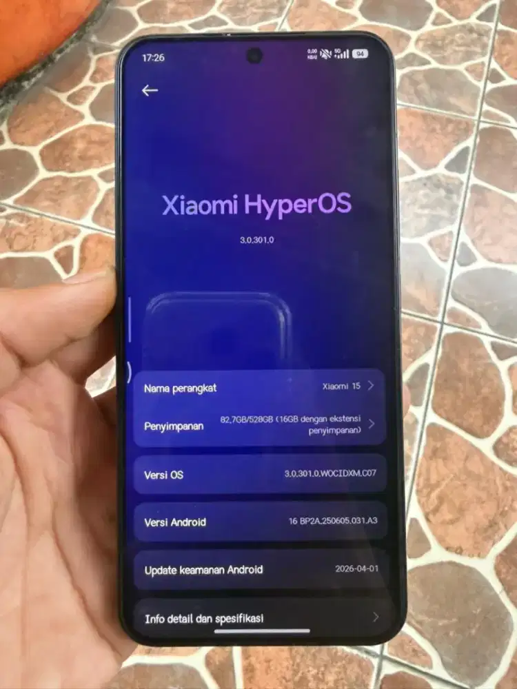 Xiaomi 15 12/512Gb Hitam