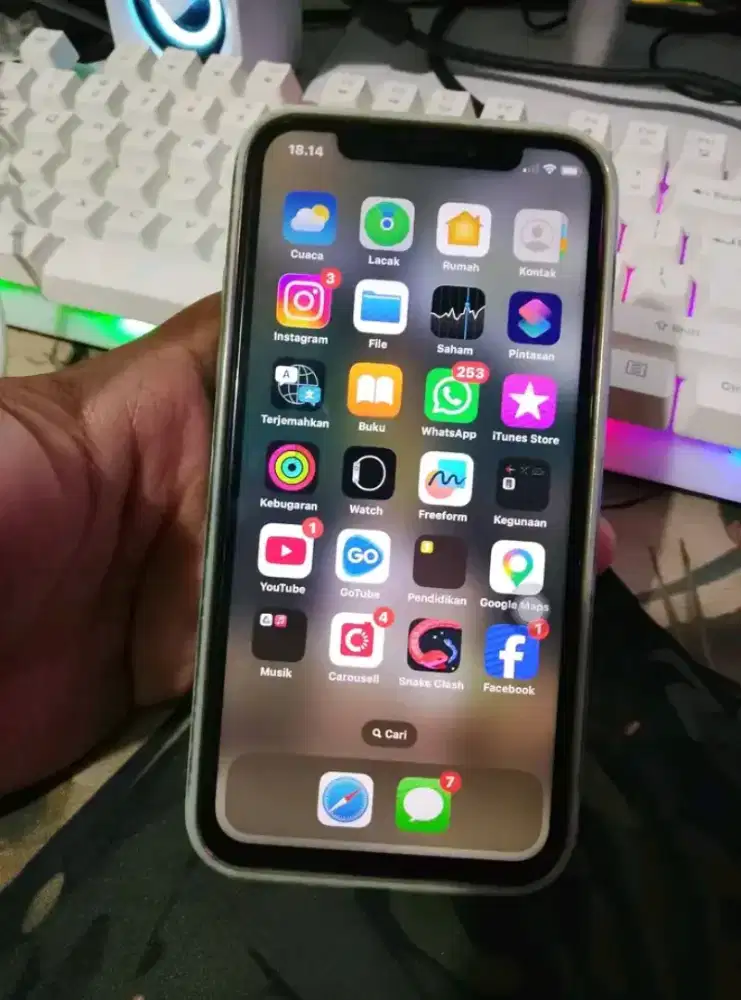 Iphone X 64gb wifi only icloud kosong bebas reset siap pakai