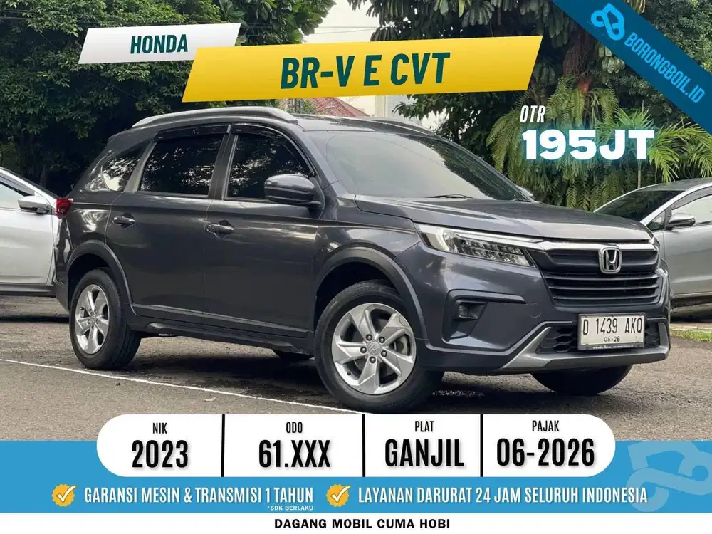 HONDA NEW BRV E CVT 2023 ABU FULLSET ISTIMEWA TERMURAH