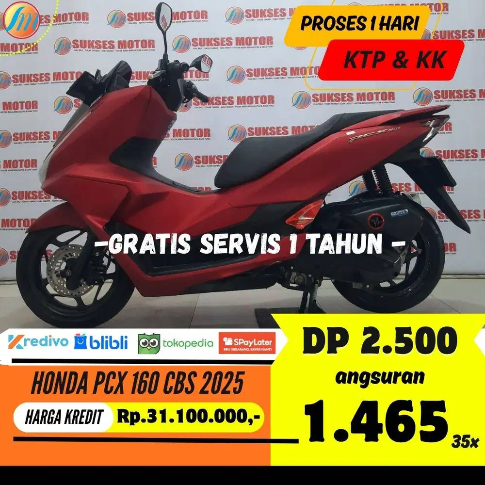HONDA PCX 160 CBS 2025 KREDIT MURAH ANGSURAN TERJANGKAU BERGARANSI