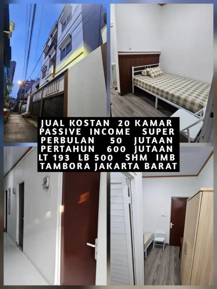 JUAL KOST KOSAN KOSTAN AREA PEKOJAN TAMBORA JAKARTA BARAT