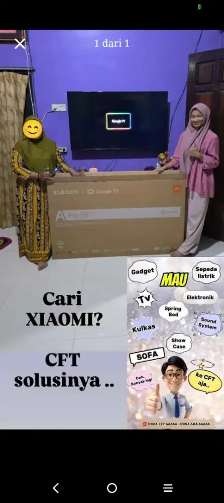 tv Xiaomi 55in nya msh ready gays