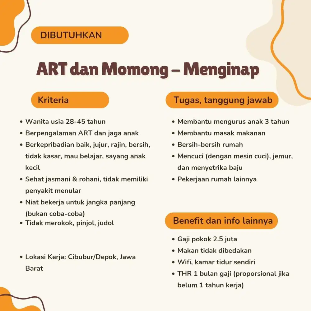 ART dan Momong Anak