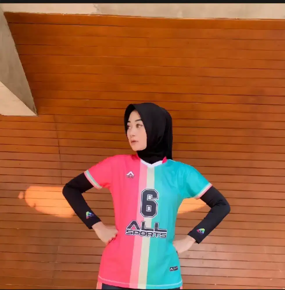 Jersey voli cewek full printing