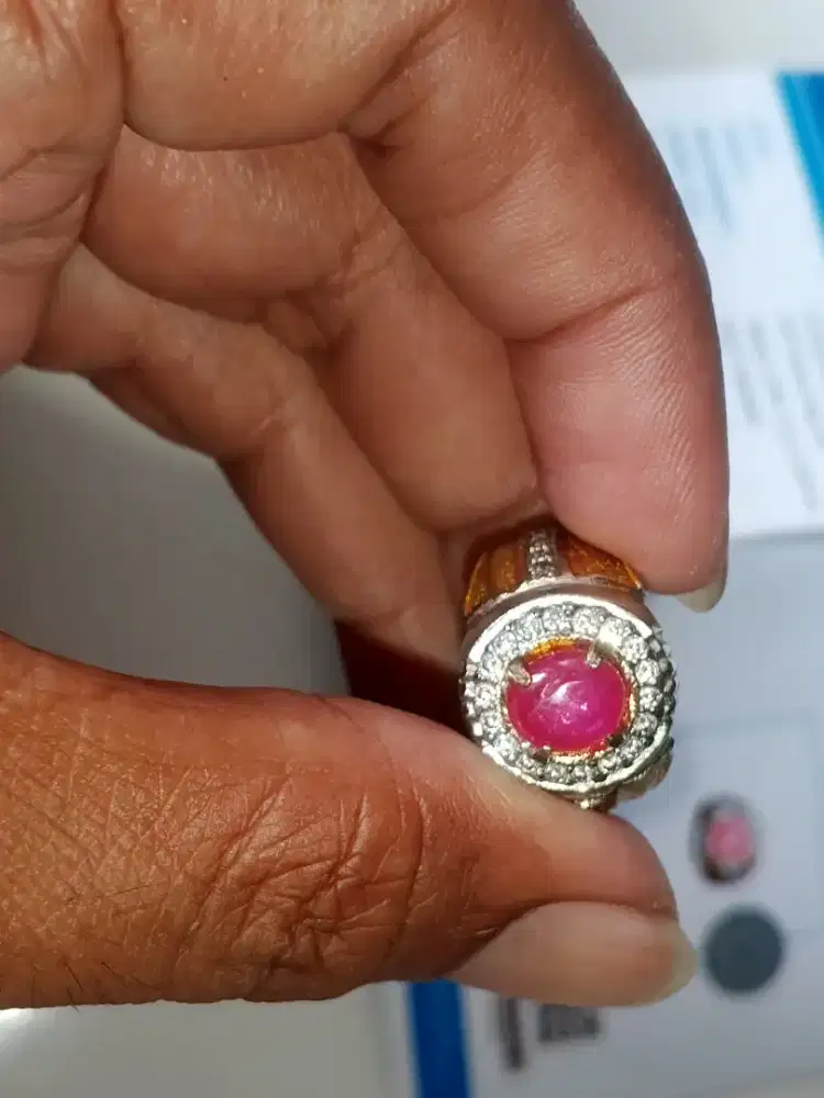 Natural Ruby sudah sertifikat