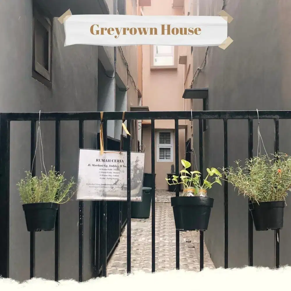 RUMAH DISEWAKAN / DIJUAL CEPAT GreyRown House Jakarta Pusat