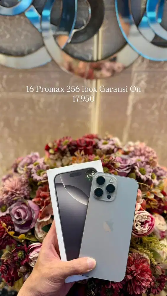 IPHONE 16 PROMAX 256 IBOX GARANSI ON