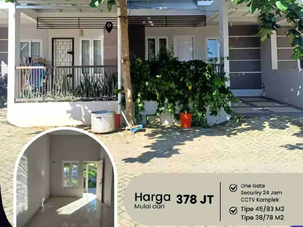 DI JUAL RUMAH ONE GATE DEKAT UNILA CCTV, SECURITY 24 JAM AMAN NYAMAN