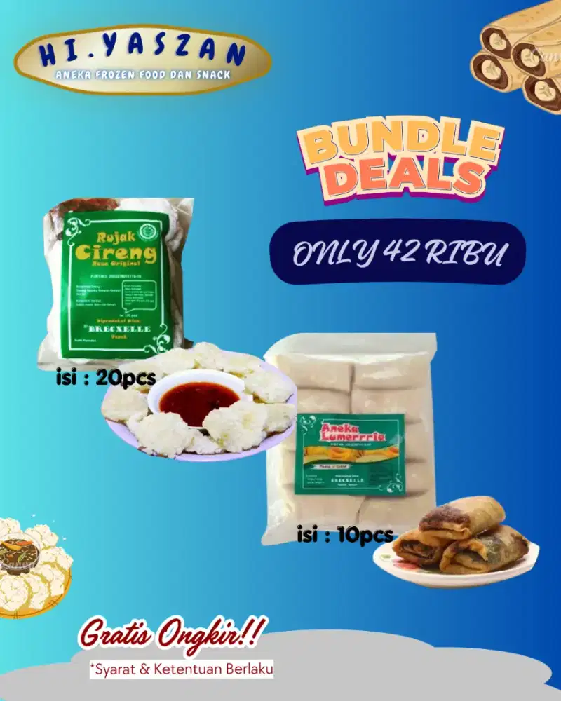 Frozen food rujak cireng + pisang lumer