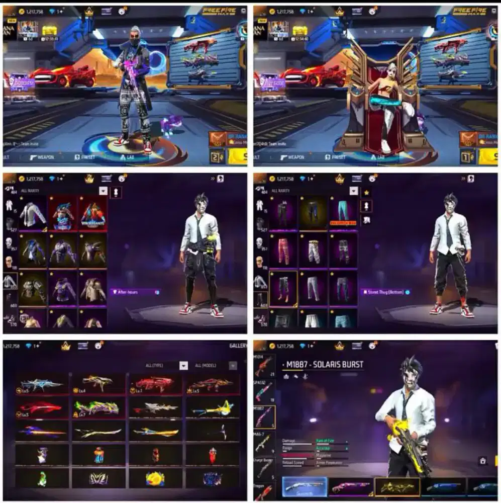Akun ff mumpung lagi promo murah meriah 100% Real original tepercaya