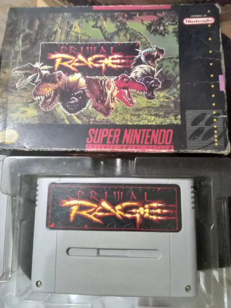 Kaset supernintendo primal rage ori japan nego cod rungkut gan