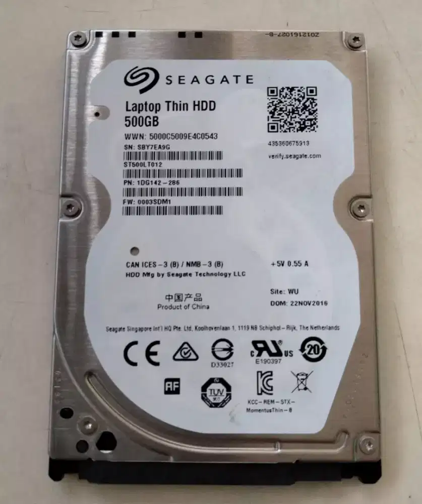 HARDISK SATA3 SLIM FOR LAPTOP/PS SEAGATE 500GB THIN  JAKSEL