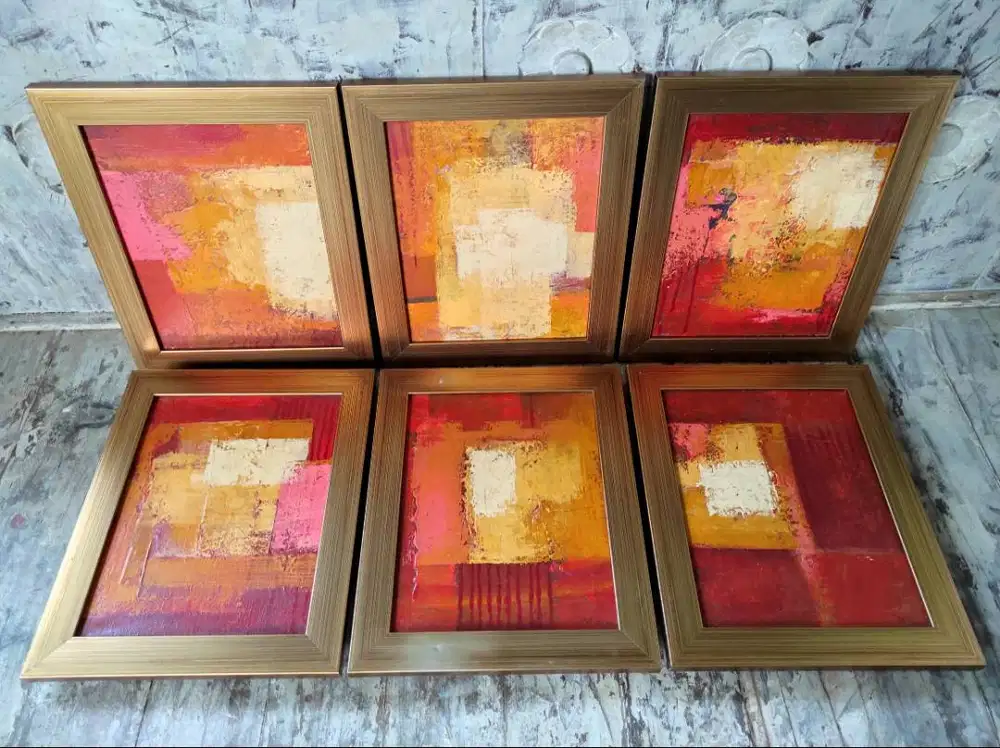 Abstract Painting Warm Color