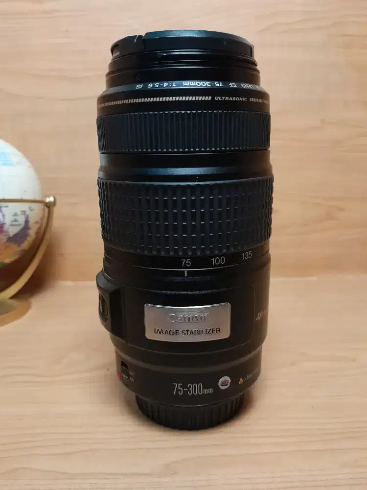TELE CANON 75 300 IMAGE STABILIZER LIKE NEW