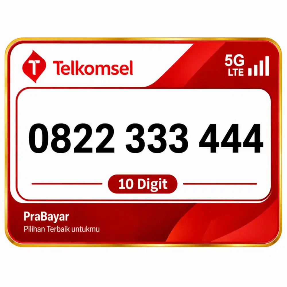 Nomor cantik 10Digit Double triple 333 444