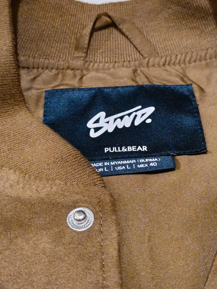 Pull&bear suede bomber jacket
