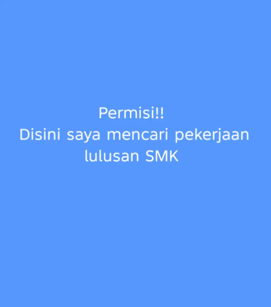 Mencari lowongan pekerjaan