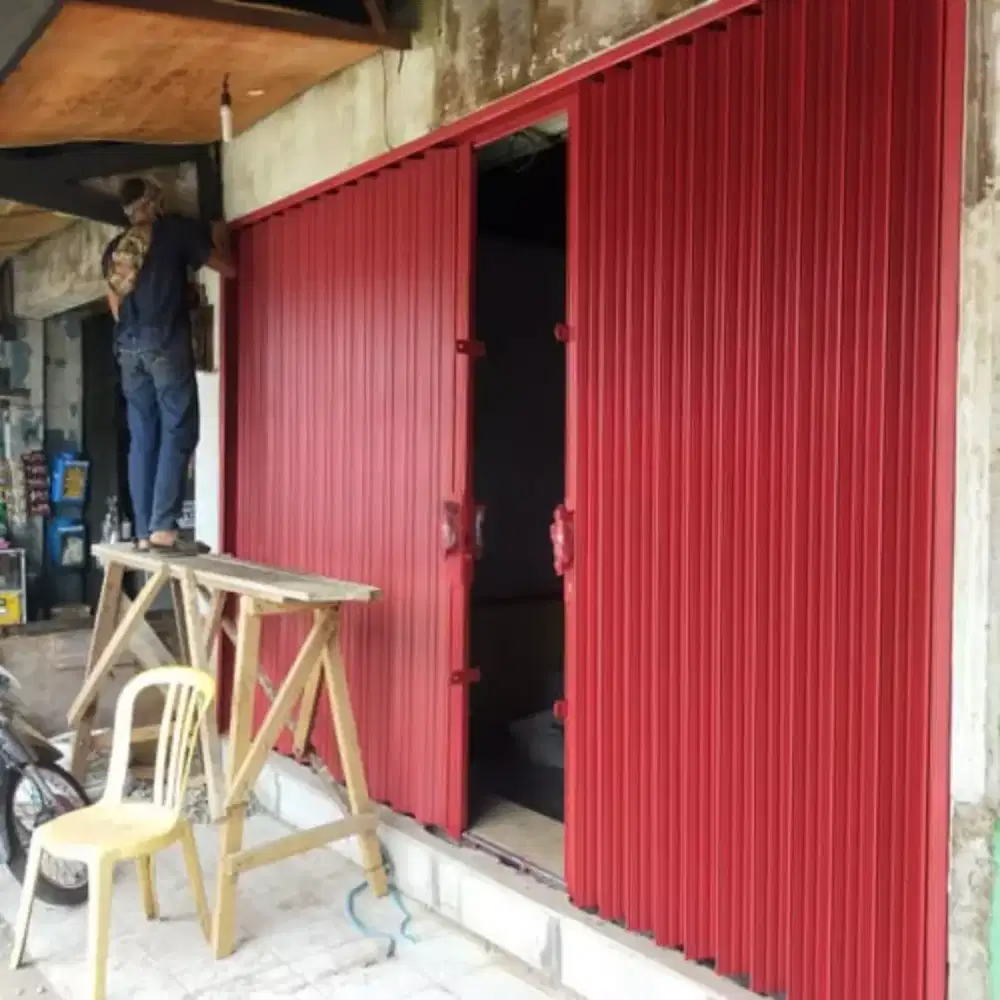 Roling door dan folding gate baja ringan almunium