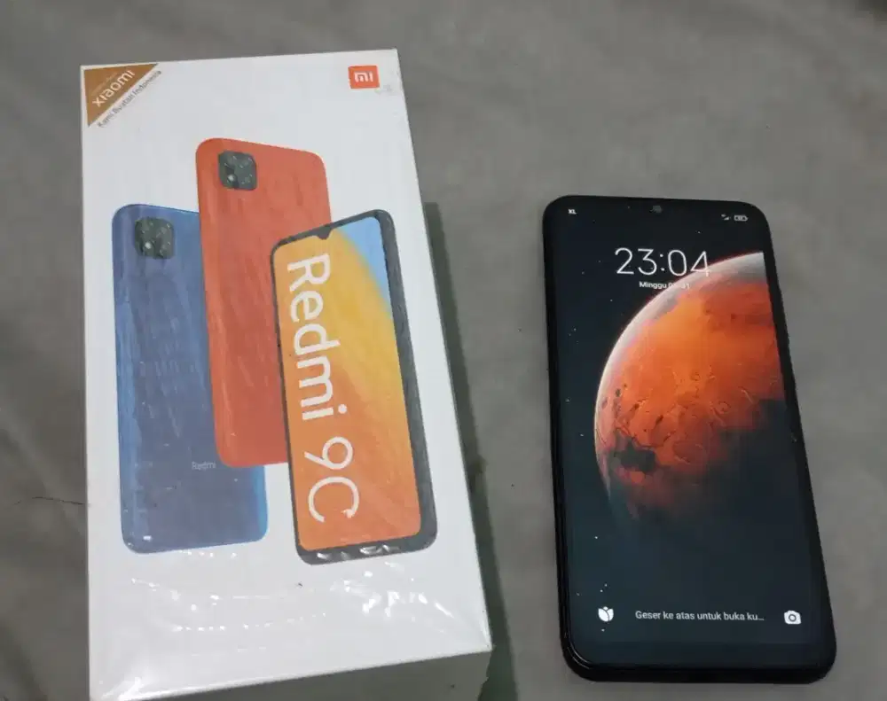 Jual Hp Xiaomi Redmi 9C 3/32 GB Normal Apa Adanya + Kardus Hp