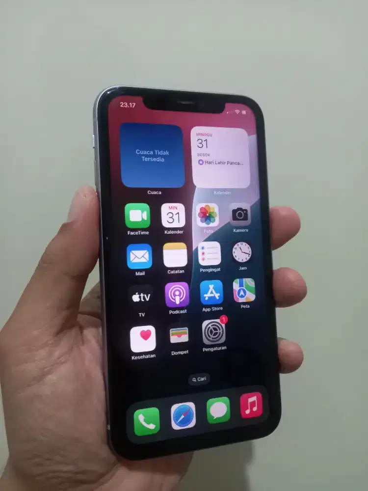 IPhone 11 Purple 64Gb Ex Inter Fullset minus dikit