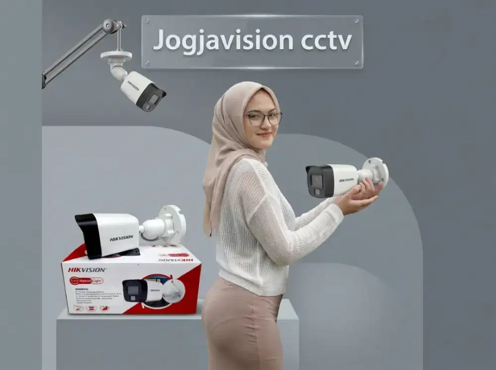 Paket cctv murah hikvision  smart light hybrid jamin jernih