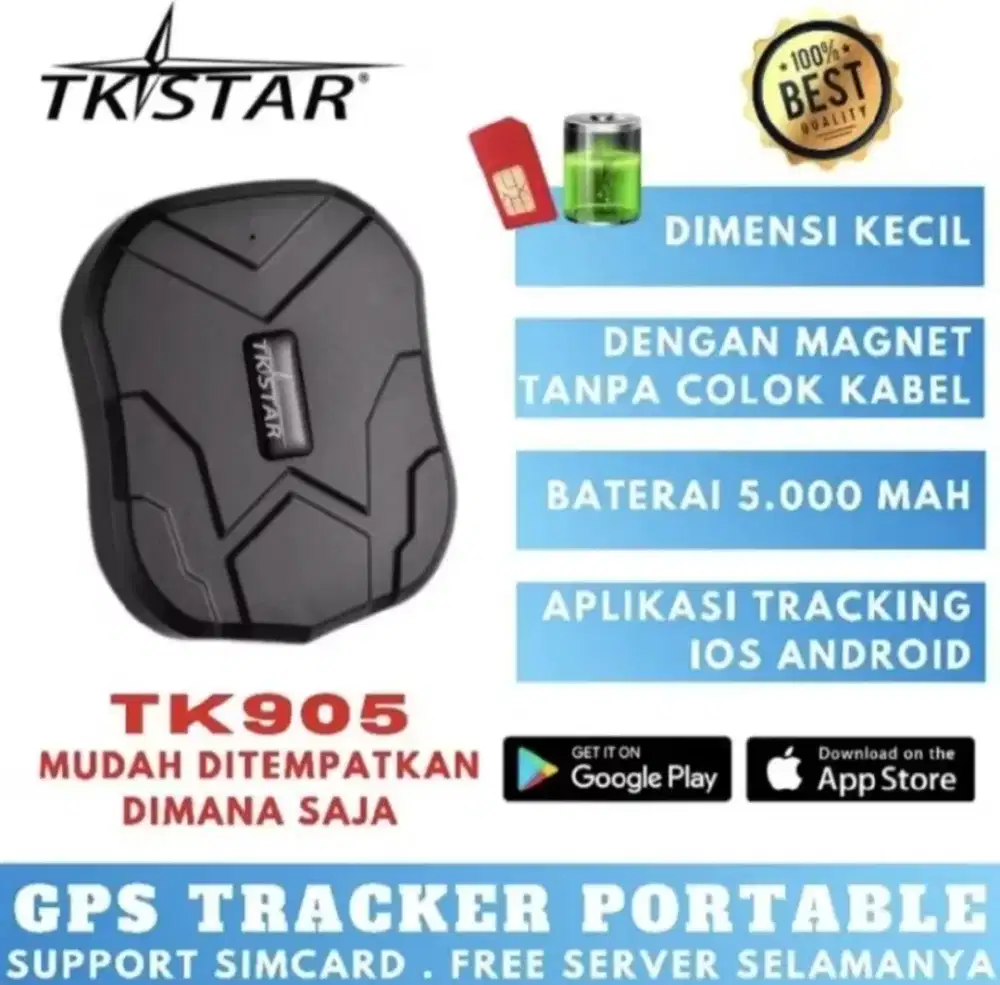 GPS Tracker TKSTAR

GPS tracker portabel dari TKSTAR Varian TK905