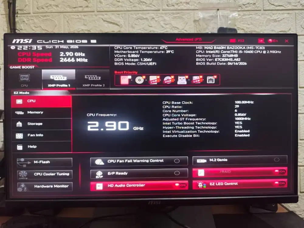 Paketan i5-10400F dan MSI MAG B460M BAZOOKA