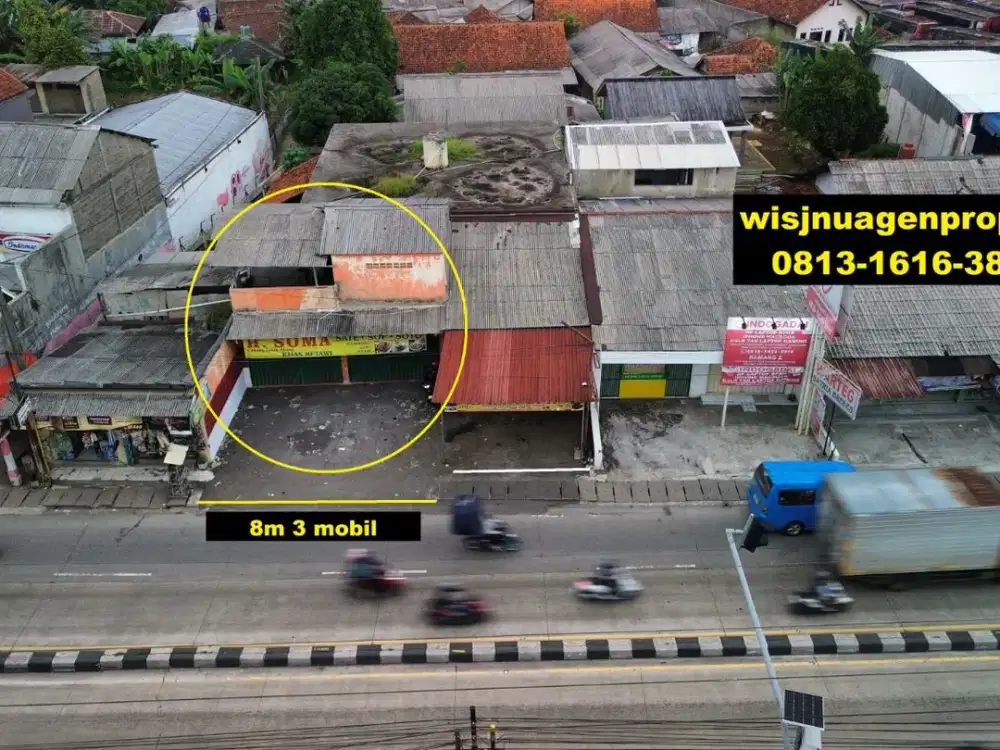 Tempat Usaha eks Rumah Makan Pinggir Jalan Nasional Jalan Kemangh Parung Bogor