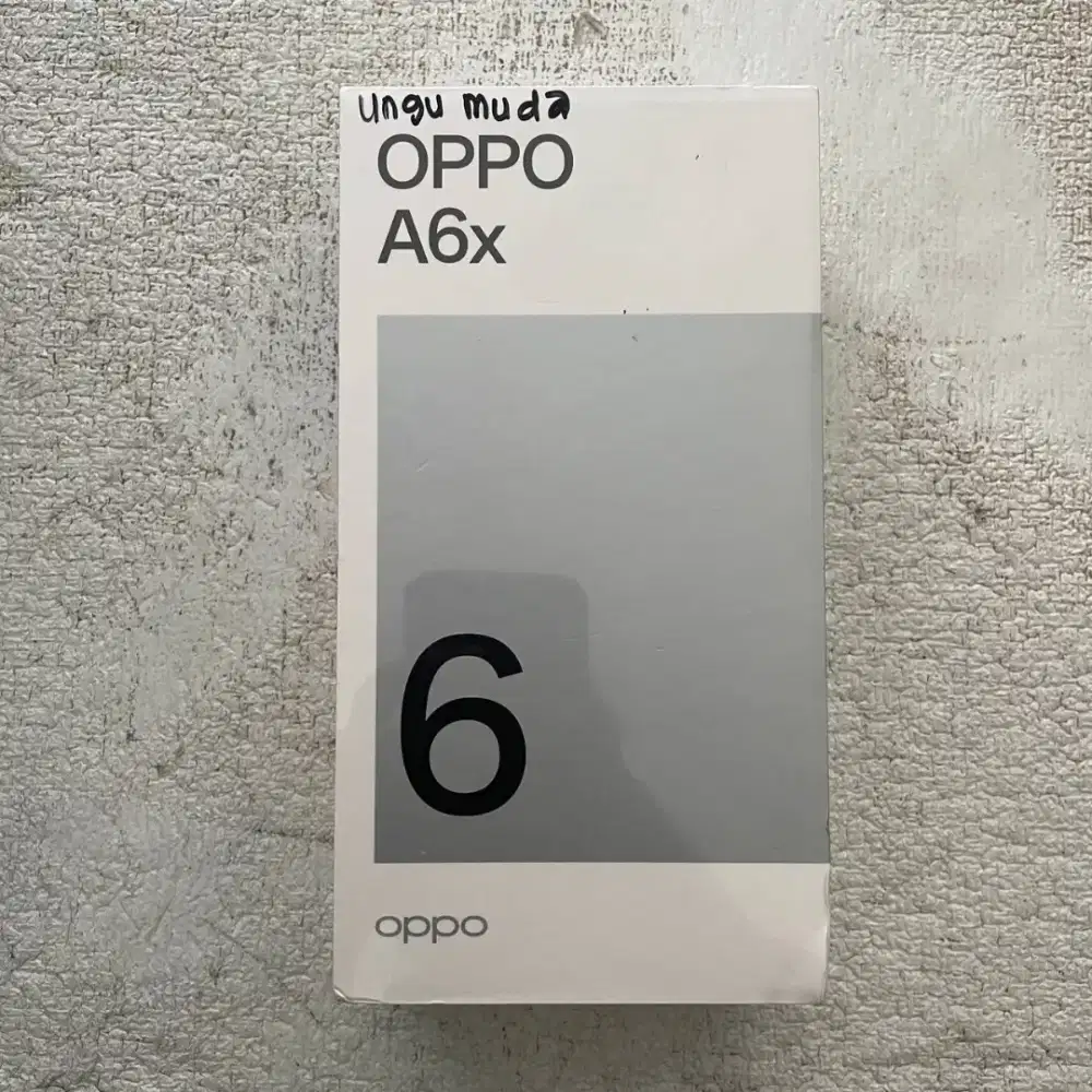 Oppo A6X Warna Ungu Muda 4/128GB -New segel.