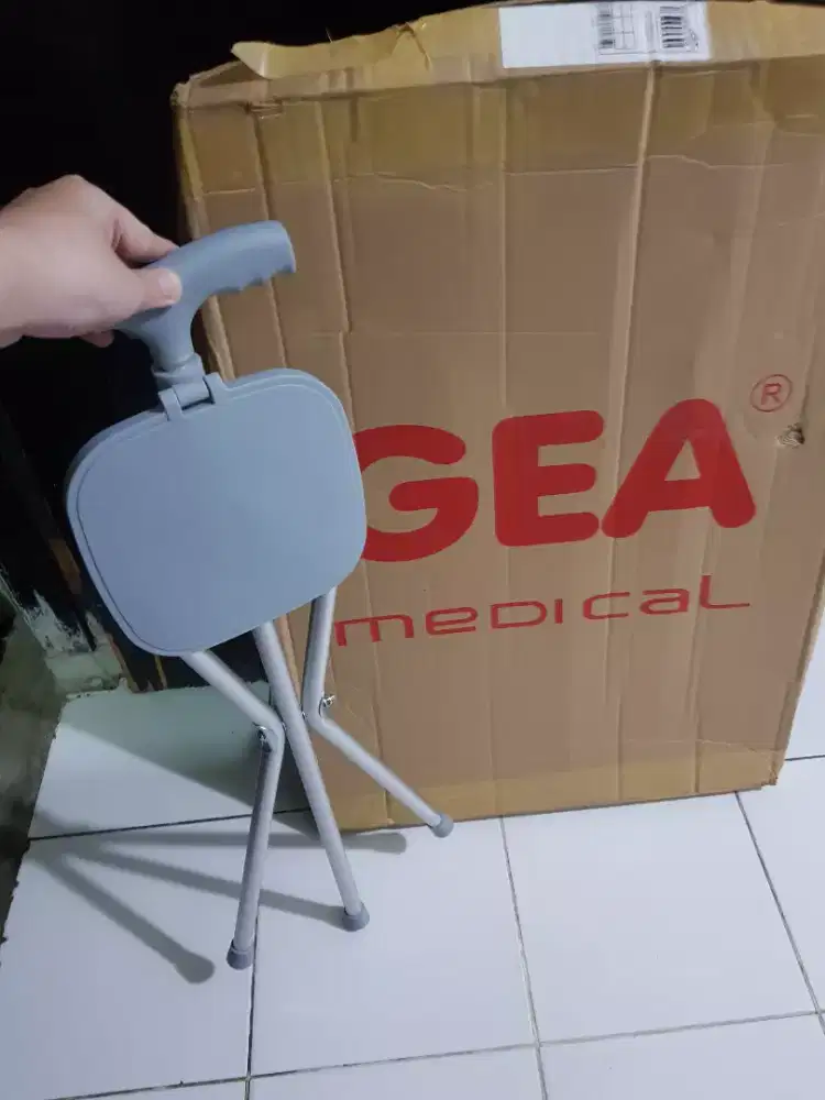 GEA Tongkat Kursi Lipat WS 940L ( Matte Silver )