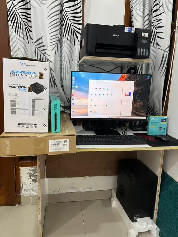 PC Komputer Full Set Spek Gaming Siap Pakai Baru Pake 1 Bulan