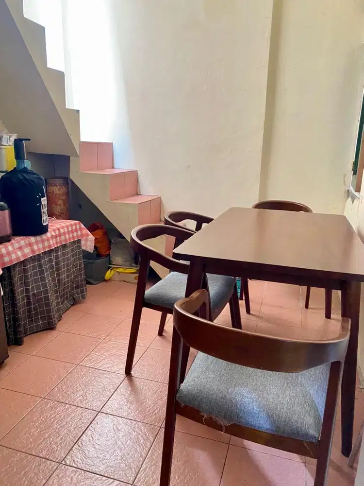 Kursi makan jati kombinasi