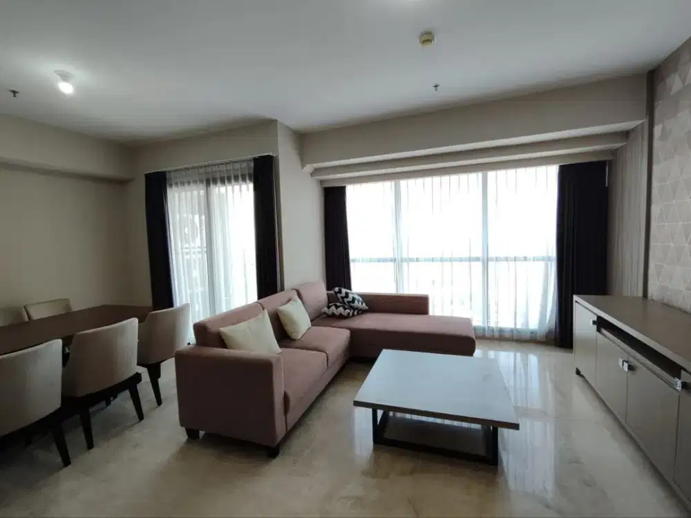 Apartemen The Peak 3 jadi 2 bedroom Furnished Private Lift Lantai 50