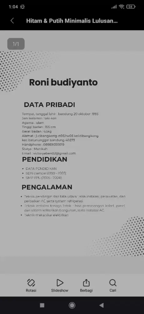 Cari pekerjaan untuk hidup
