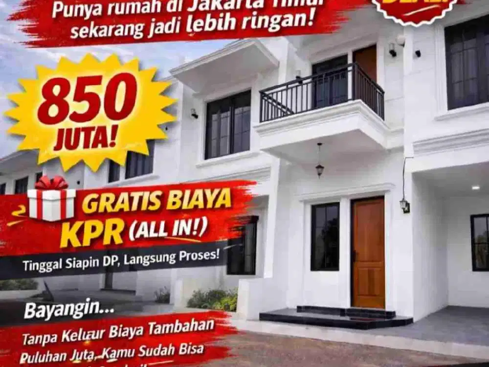 Rumah Putih 2 Lantai terbaru di jakarta timur