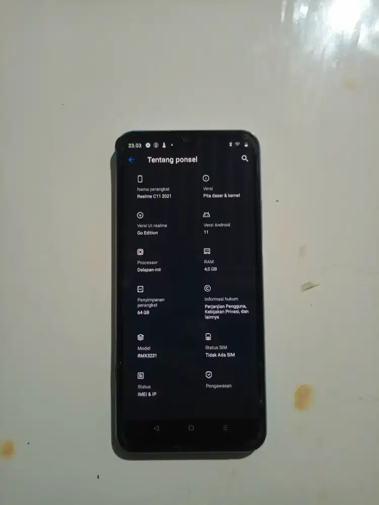 REALME C11 , RAM 4/64GB , HP ONLY ,