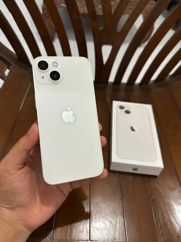 Iphone 13 128gb Starlight, Inter Bisa Semua Kartu, Fullset