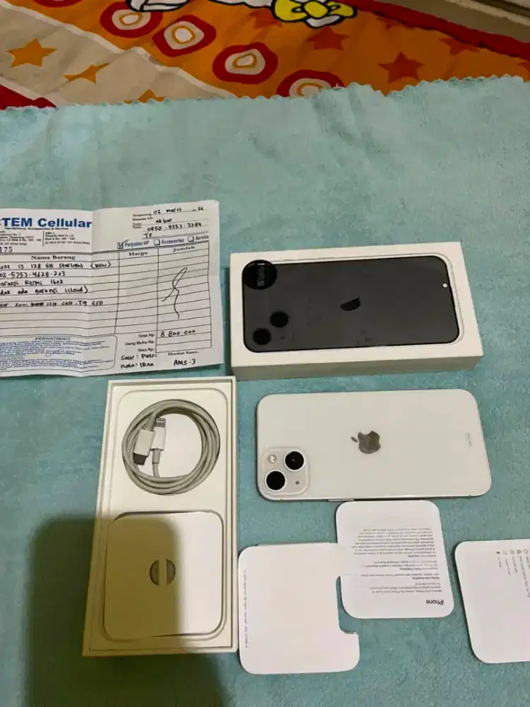 iPhone 13 iBox like new.128 warna starlight