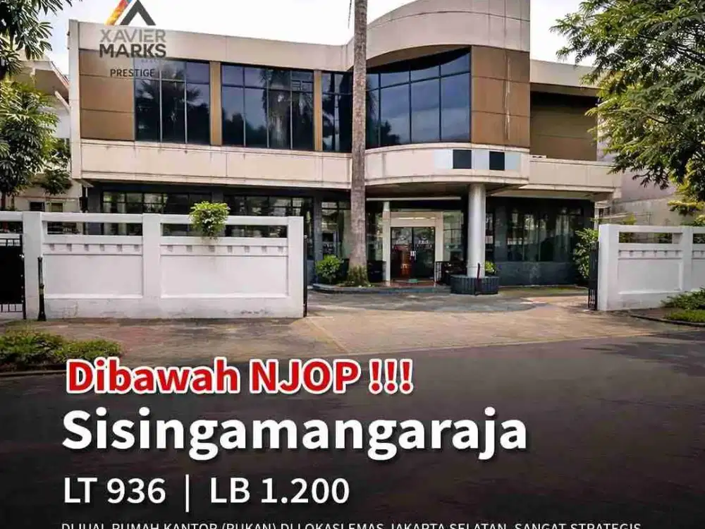 Rumah bawah njop! pinggir jalan raya sisingamangraja keb. baru jaksel