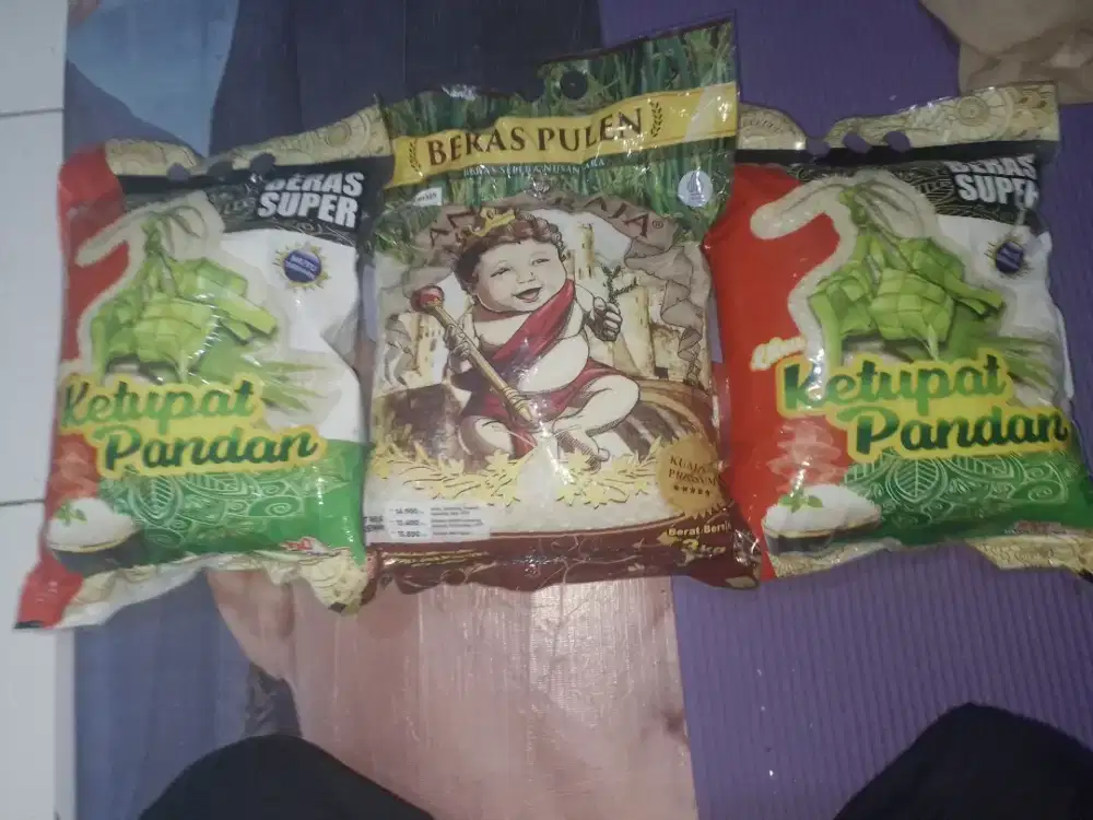 Beras 3kg 3karung