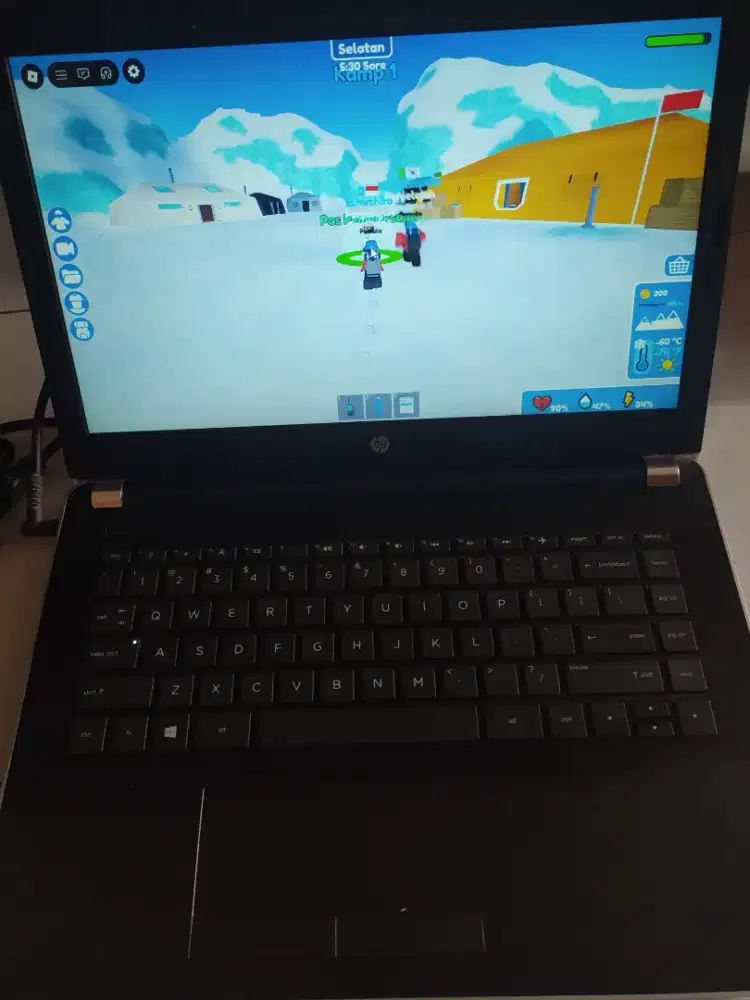 Laptop hp 14 bw502au AMD. A6 ram 4GB internal 500GB
